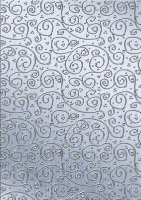 Metallics 'metallic Swirls - Silver' Backing Paper