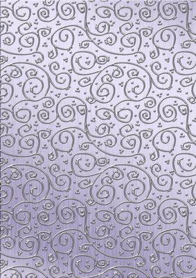 Metallics 'metallic Swirls - Silver' Backing Paper