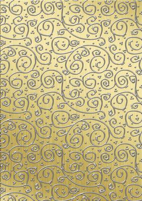 Metallics 'metallic Swirls - Silver' Backing Paper