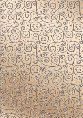 Metallics 'metallic Swirls - Silver' Backing Paper