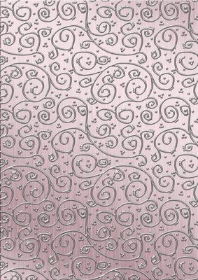Metallics 'metallic Swirls - Silver' Backing Paper