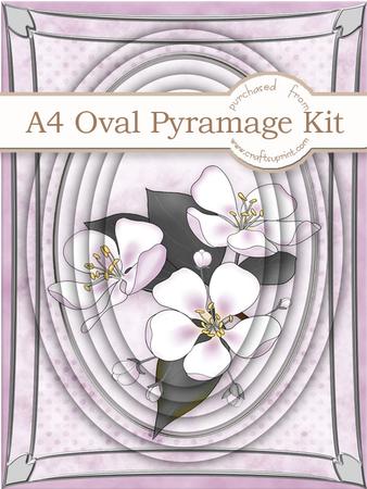 A4 Apple Blossom in Pink Pyramage Kit