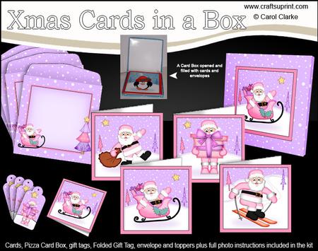 Christmas Santa Cards in a Box Bumper Kit