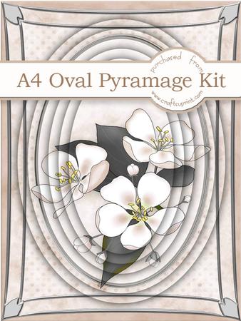 A4 Apple Blossom in Soft Beige Pyramage Kit