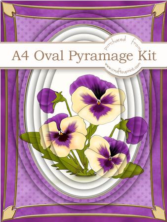 A4 Pansy in Magenta Pyramage Kit
