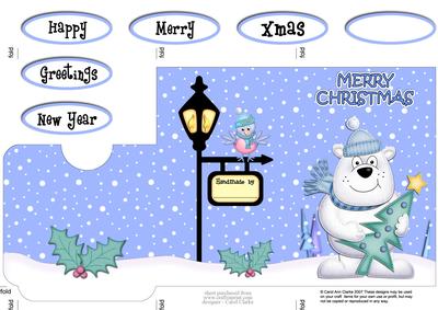 Christmas Ben Polar Bear's Xmas Tree Lottery Wallet Card