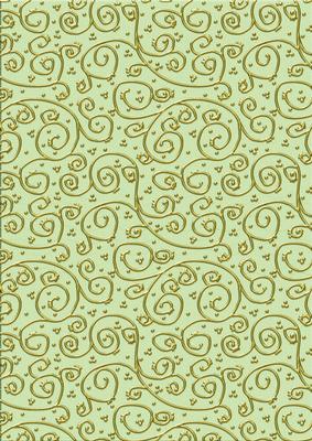 Shabby Summertime 'metallic Swirls - Gold' Backing Paper