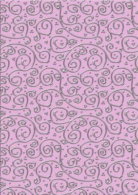 Shabby Summertime 'metallic Swirls - Silver' Backing Paper
