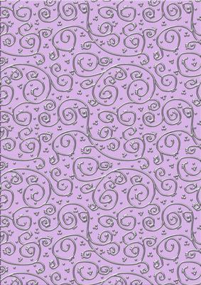 Shabby Summertime 'metallic Swirls - Silver' Backing Paper