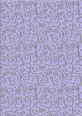 Shabby Summertime 'metallic Swirls - Silver' Backing Paper