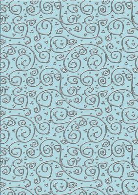 Shabby Summertime 'metallic Swirls - Silver' Backing Paper