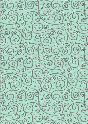 Shabby Summertime 'metallic Swirls - Silver' Backing Paper