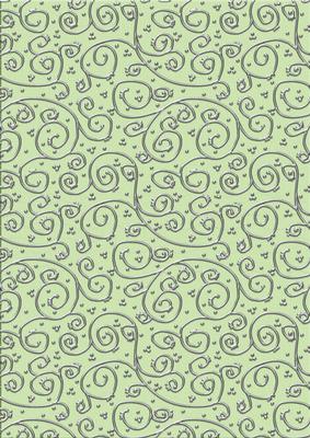 Shabby Summertime 'metallic Swirls - Silver' Backing Paper