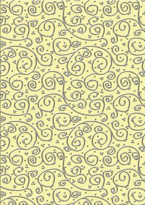 Shabby Summertime 'metallic Swirls - Silver' Backing Paper