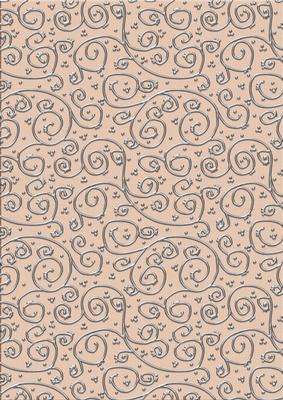 Shabby Summertime 'metallic Swirls - Silver' Backing Paper