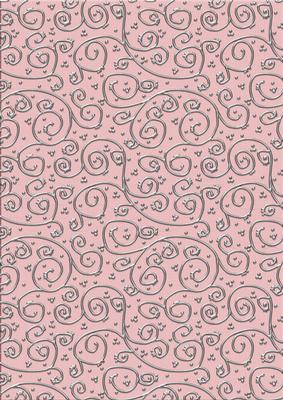 Shabby Summertime 'metallic Swirls - Silver' Backing Paper