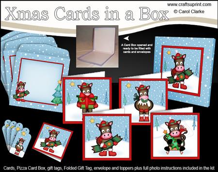 Christmas Gigi Horse Cards in a Box Bumper Kit
