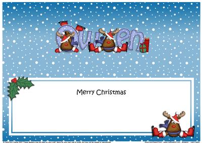 Merry Christmas Owen Rudolph Matching Large Dl Insert