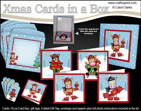 Christmas Gigi Horse Cards in a Box Bumper Kit
