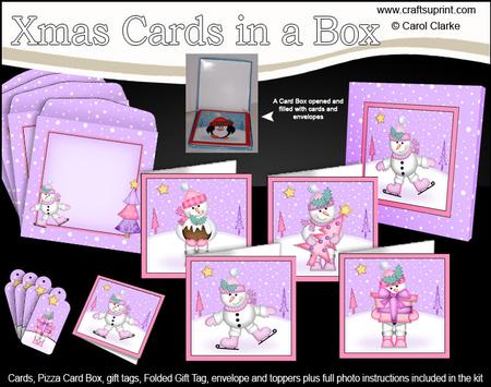 Christmas Snowmen Cards in a Box Bumper Kit