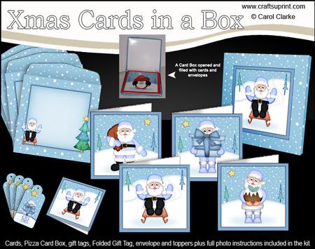 Christmas Santa Cards in a Box Bumper Kit
