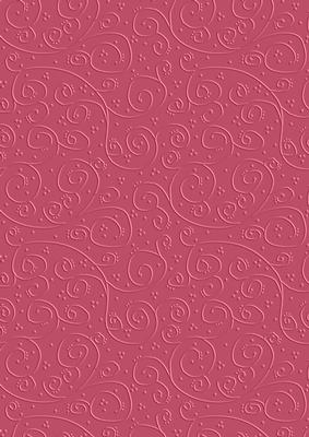 Pretty Rose 'swirls Embossed' Backing Paper