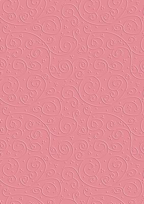 Pretty Rose 'swirls Embossed' Backing Paper