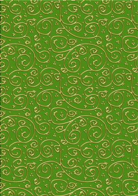 Pretty Rose 'metallic Swirls - Gold' Backing Paper