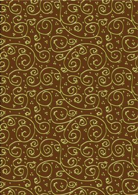 Pretty Rose 'metallic Swirls - Gold' Backing Paper