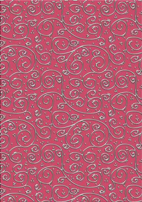 Pretty Rose 'metallic Swirls - Silver' Backing Paper