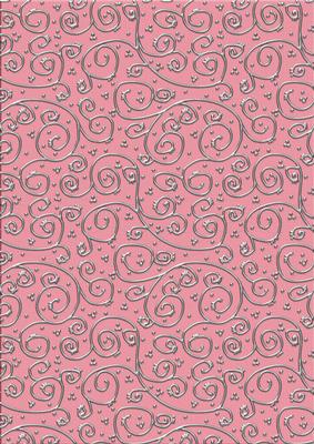 Pretty Rose 'metallic Swirls - Silver' Backing Paper
