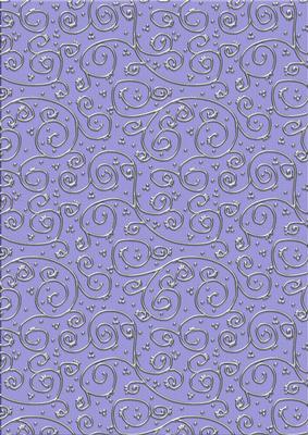 Pretty Rose 'metallic Swirls - Silver' Backing Paper