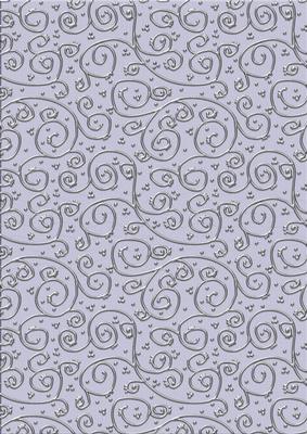 Pretty Rose 'metallic Swirls - Silver' Backing Paper