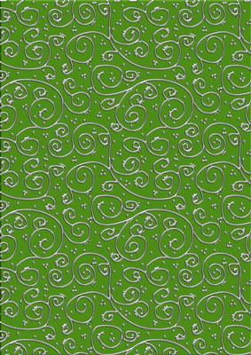 Pretty Rose 'metallic Swirls - Silver' Backing Paper
