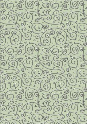 Pretty Rose 'metallic Swirls - Silver' Backing Paper