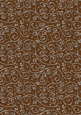Pretty Rose 'metallic Swirls - Silver' Backing Paper