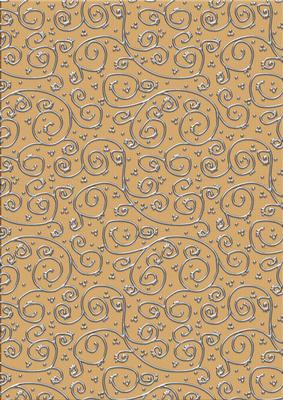 Pretty Rose 'metallic Swirls - Silver' Backing Paper