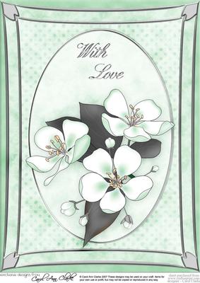 A4 Apple Blossom - with Love