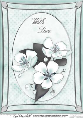 A4 Apple Blossom - with Love
