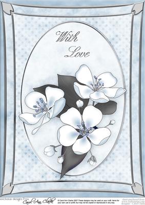 A4 Apple Blossom - with Love