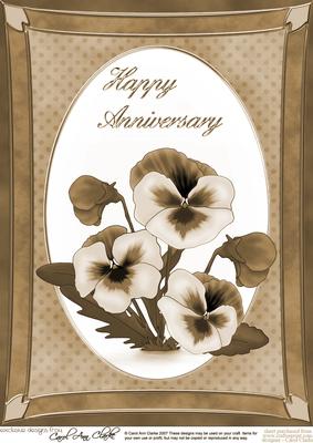 A4 Pansy - Anniversary