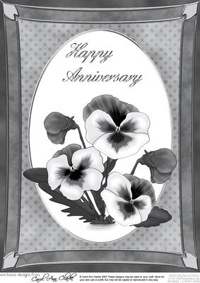 A4 Pansy - Anniversary