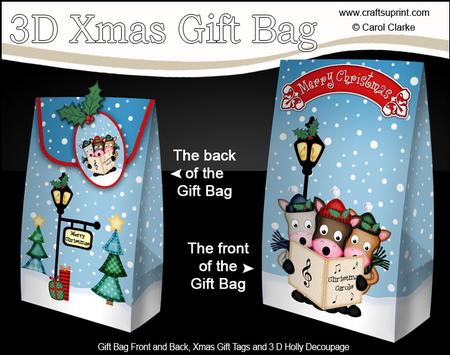 3D Xmas Carol Singing Horses Gift Box Mini Kit