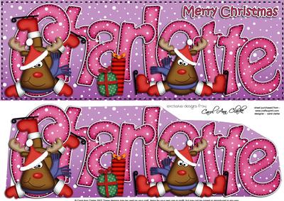 Xmas Charlotte Rudolph Large Dl & 3D Decoupage