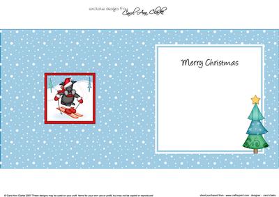 Xmas Hamish Scottie Dog Approx 5.5" x 5.5" Square Insert
