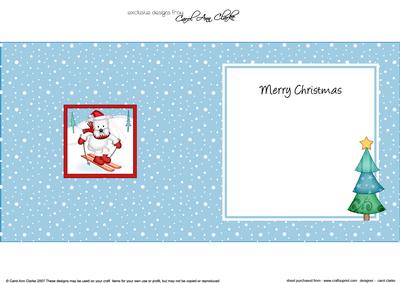 Xmas Westie Dog Approx 5.5" x 5.5" Square Insert