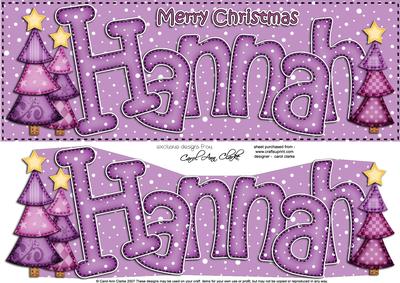 Xmas Hannah Trees Large Dl & 3D Decoupage
