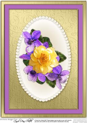 A4 Flowers & Pearls