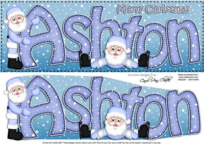 Xmas Ashton Santa Large Dl & 3D Decoupage