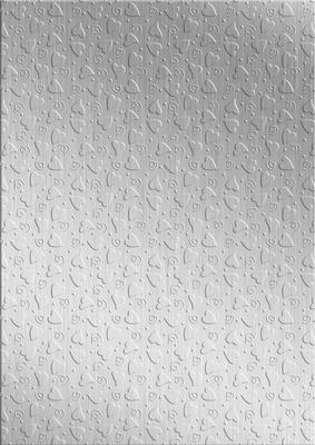 'metallic Hearts Embossed' Backing Paper